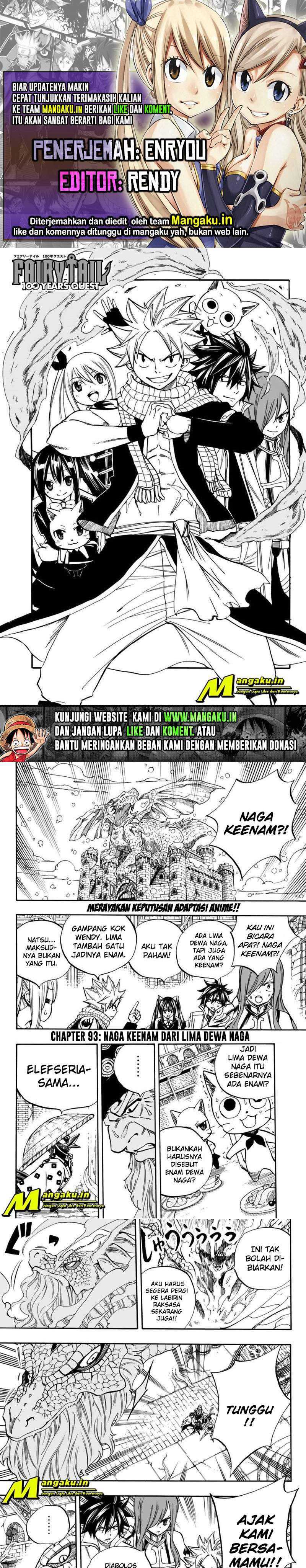 Fairy Tail 100 Years Quest Chapter 93