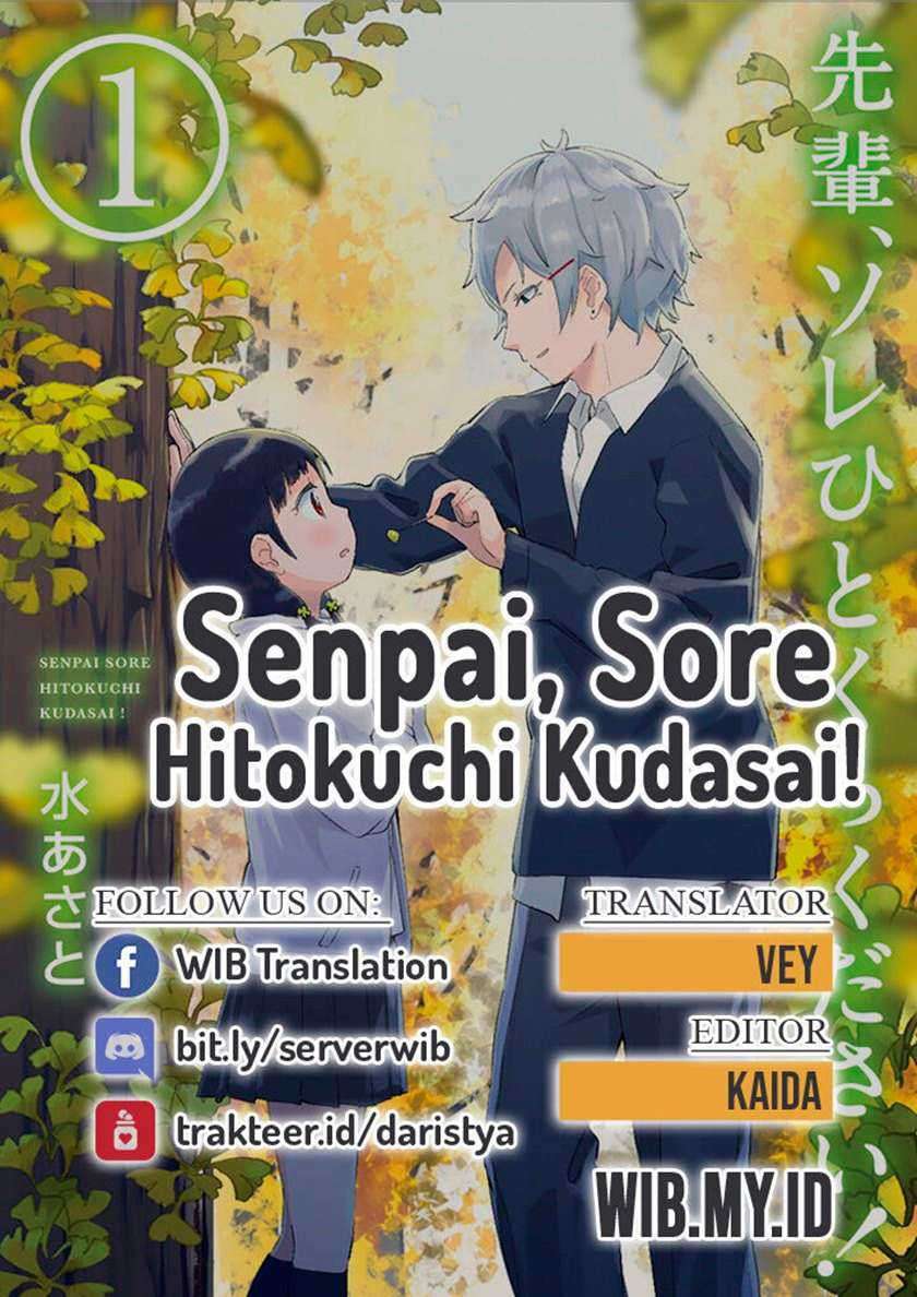 Senpai, Sore Hitokuchi Kudasai! Chapter 24