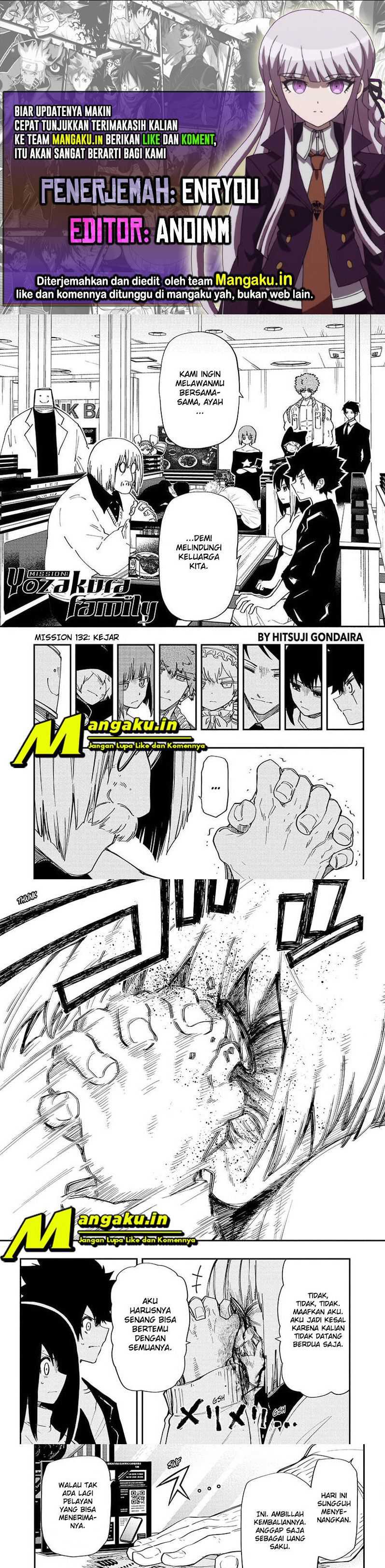 Mission Yozakura Family Chapter 132