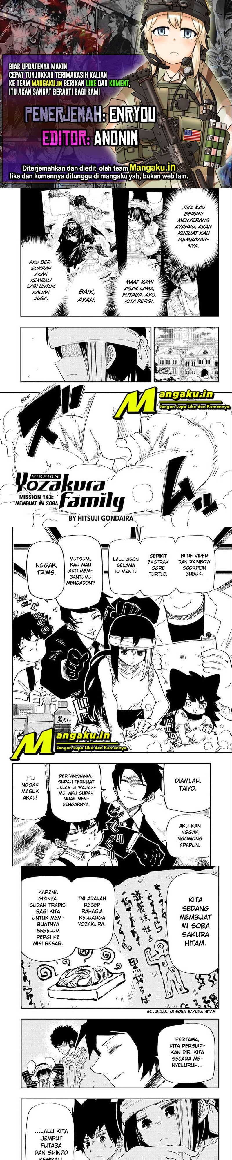 Mission Yozakura Family Chapter 143