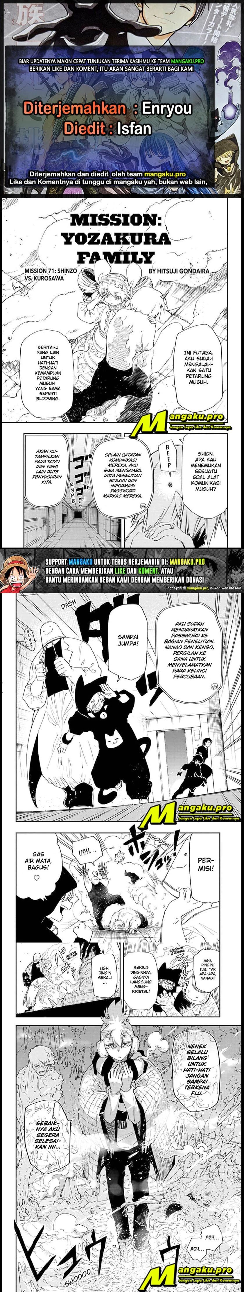 Mission Yozakura Family Chapter 71