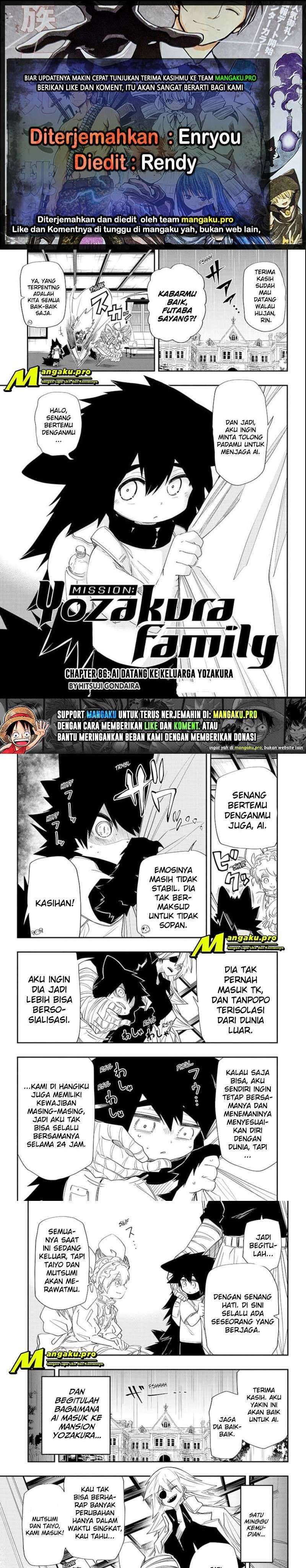 Mission Yozakura Family Chapter 86