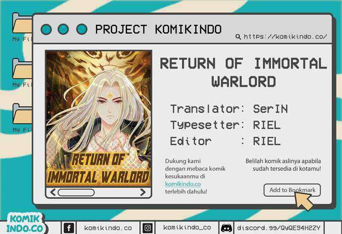 Return Of Immortal Warlord Chapter 0