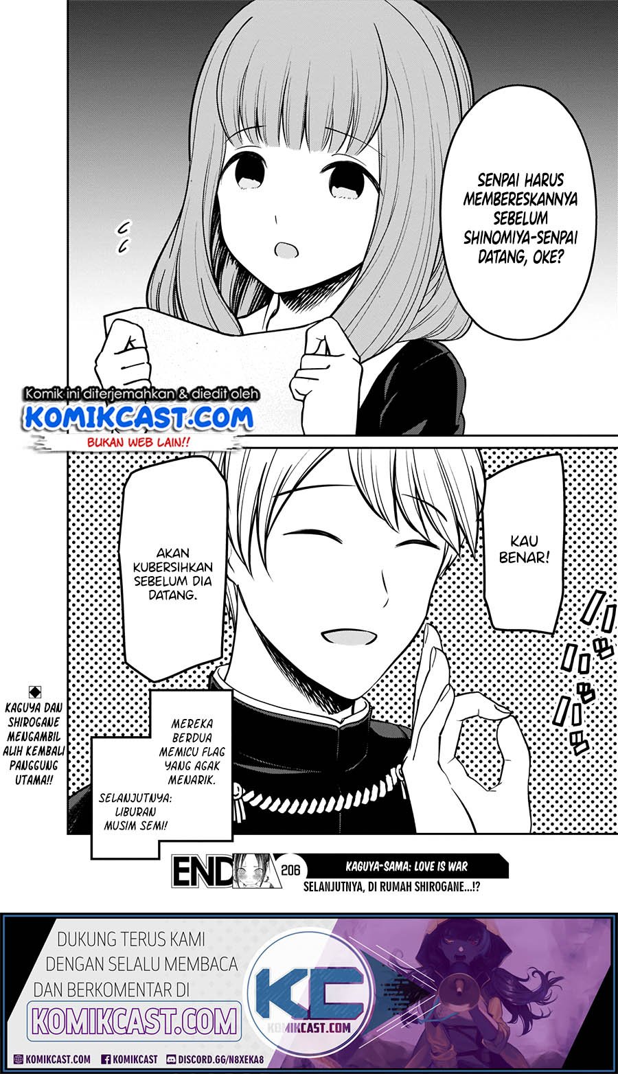 Kaguya-sama Wa Kokurasetai Tensai-tachi No Renai Zunousen Chapter 206