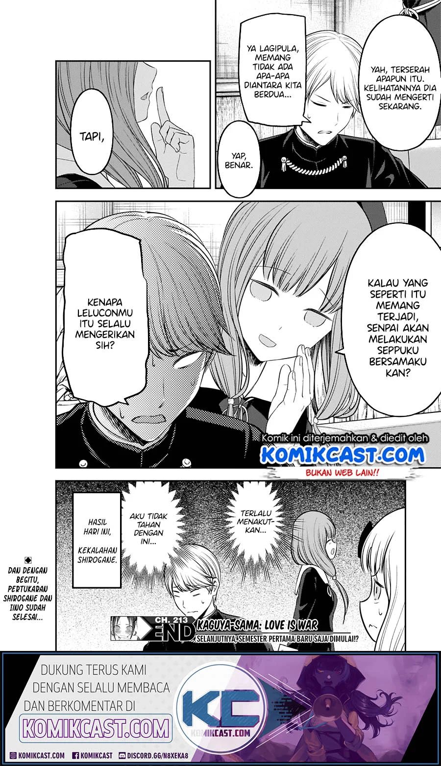 Kaguya-sama Wa Kokurasetai Tensai-tachi No Renai Zunousen Chapter 213