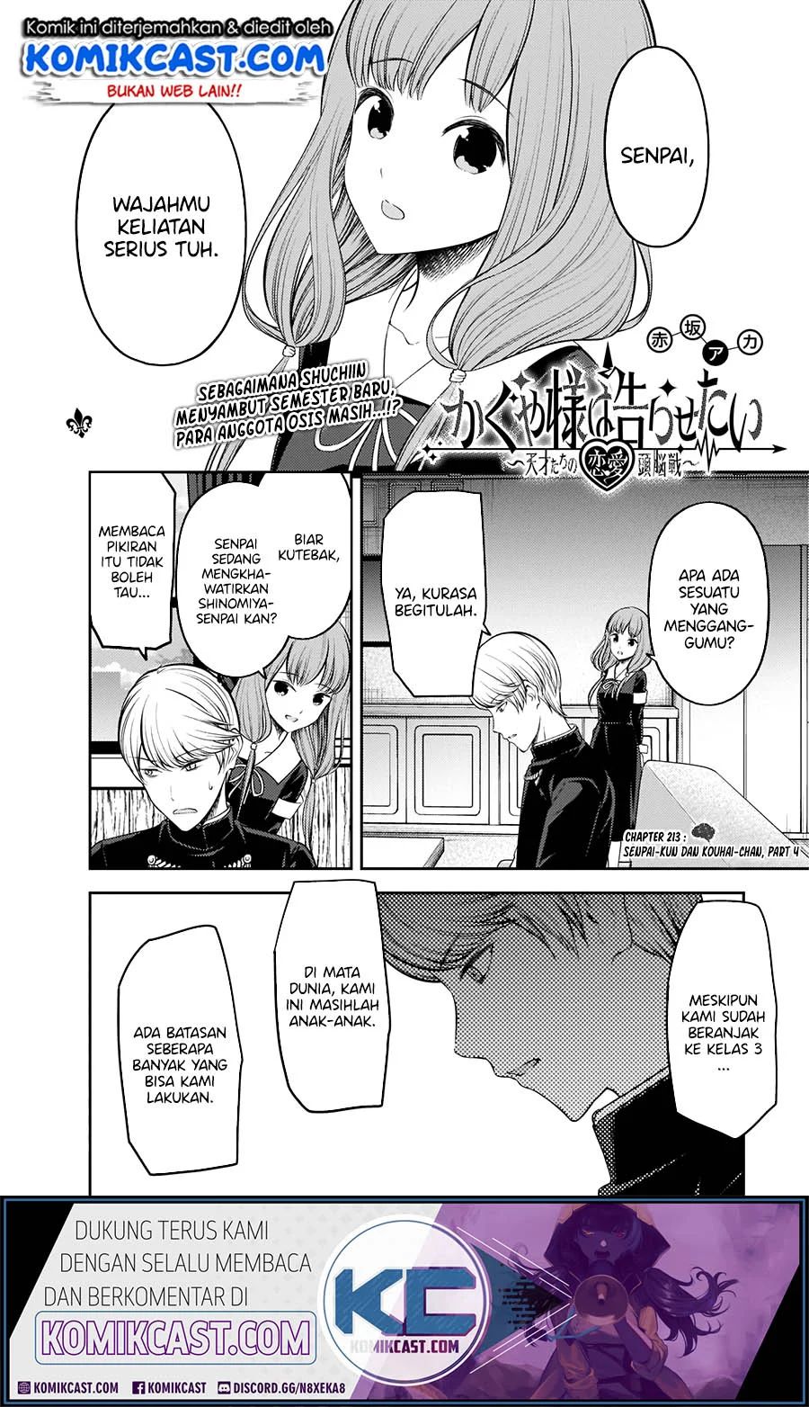 Kaguya-sama Wa Kokurasetai Tensai-tachi No Renai Zunousen Chapter 213