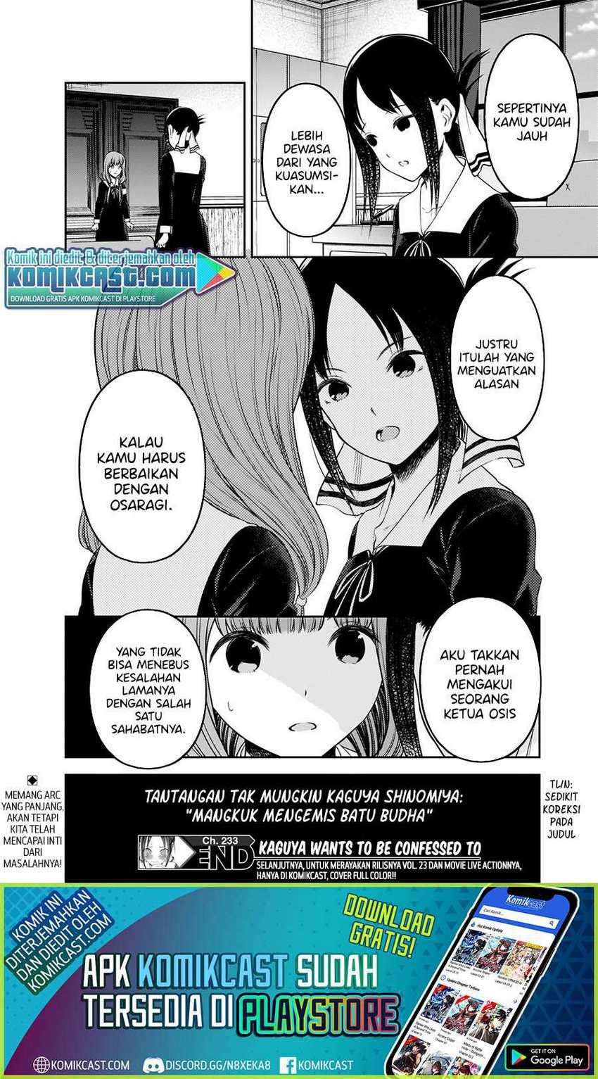 Kaguya-sama Wa Kokurasetai Tensai-tachi No Renai Zunousen Chapter 233