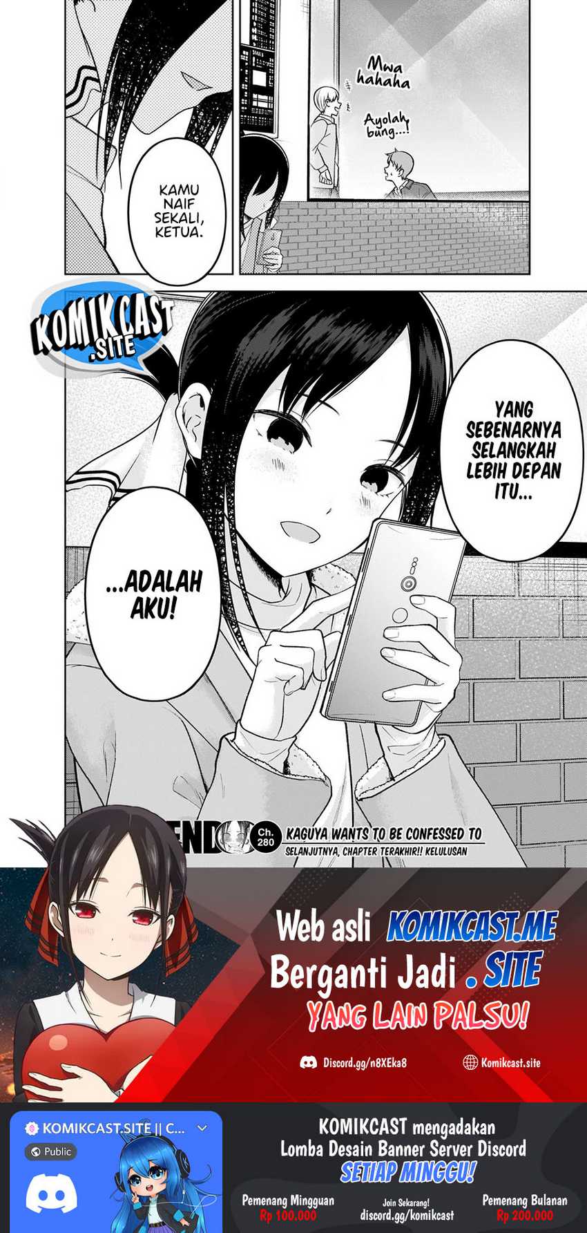 Kaguya-sama Wa Kokurasetai Tensai-tachi No Renai Zunousen Chapter 280