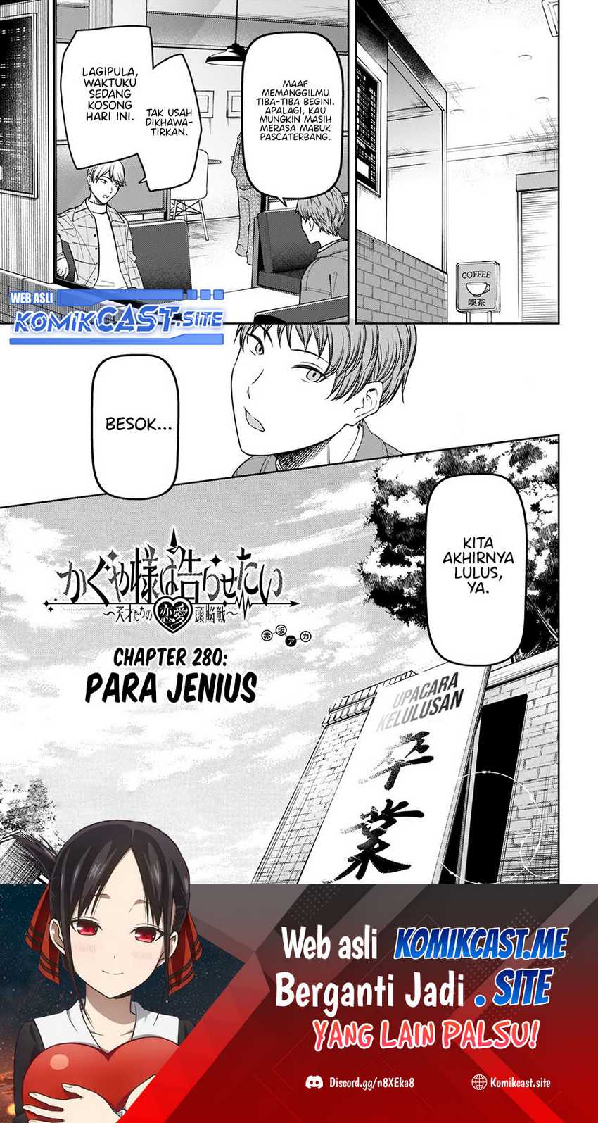 Kaguya-sama Wa Kokurasetai Tensai-tachi No Renai Zunousen Chapter 280