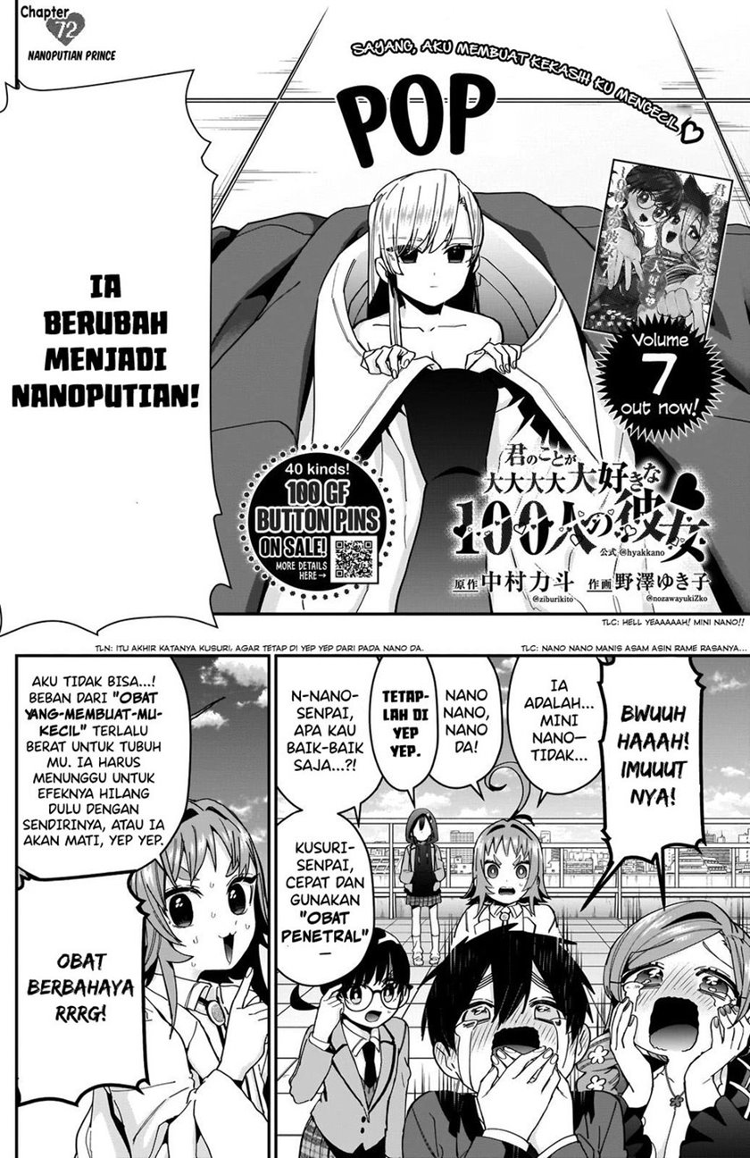 Kimi No Koto Ga Dai Dai Dai Dai Daisuki Na 100-ri No Kanojo Chapter 72