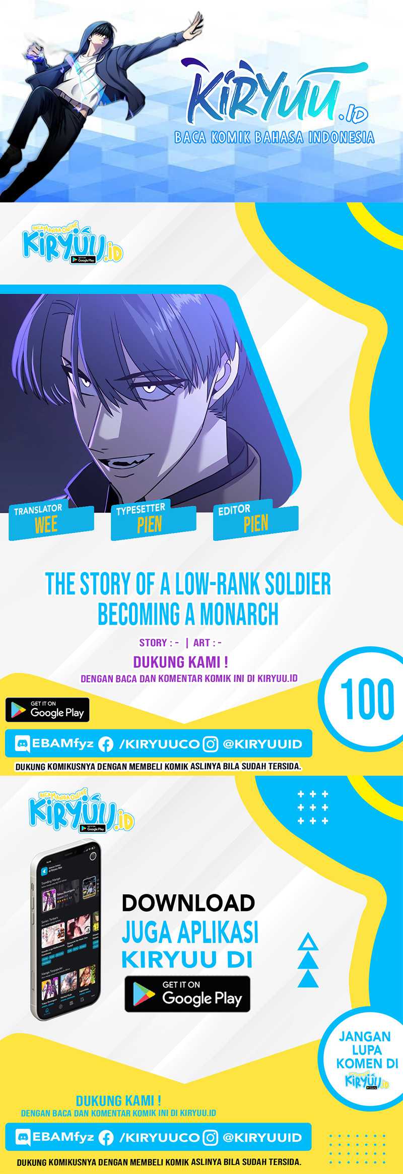 The Story Of A Low-rank Soldier Becoming A Monarch Chapter 100