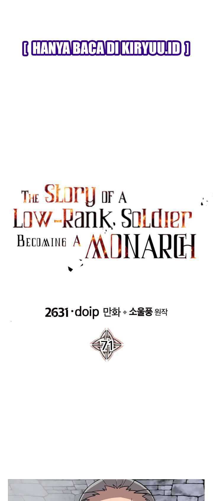 The Story Of A Low-rank Soldier Becoming A Monarch Chapter 71