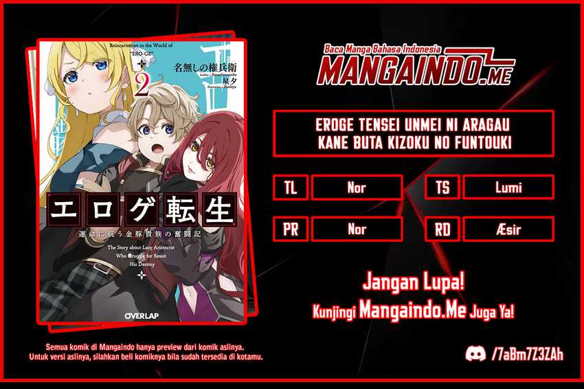 Eroge Tensei Unmei Ni Aragau Kane Buta Kizoku No Funtouki Chapter 1.1