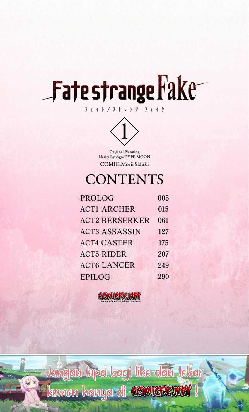 Fate Strange Fake Chapter 1