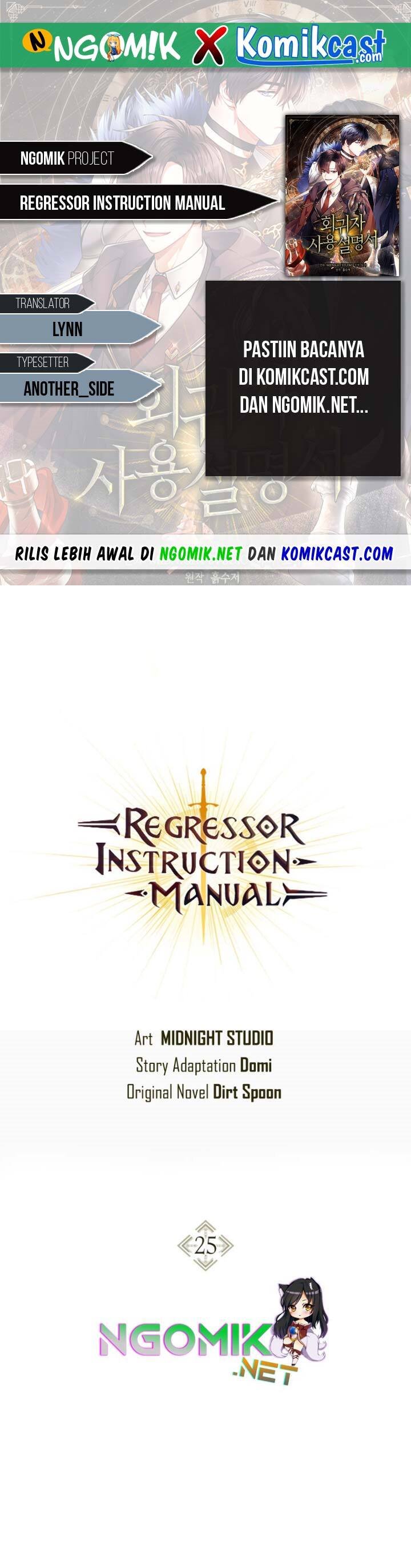 Regressor Instruction Manual Chapter 25