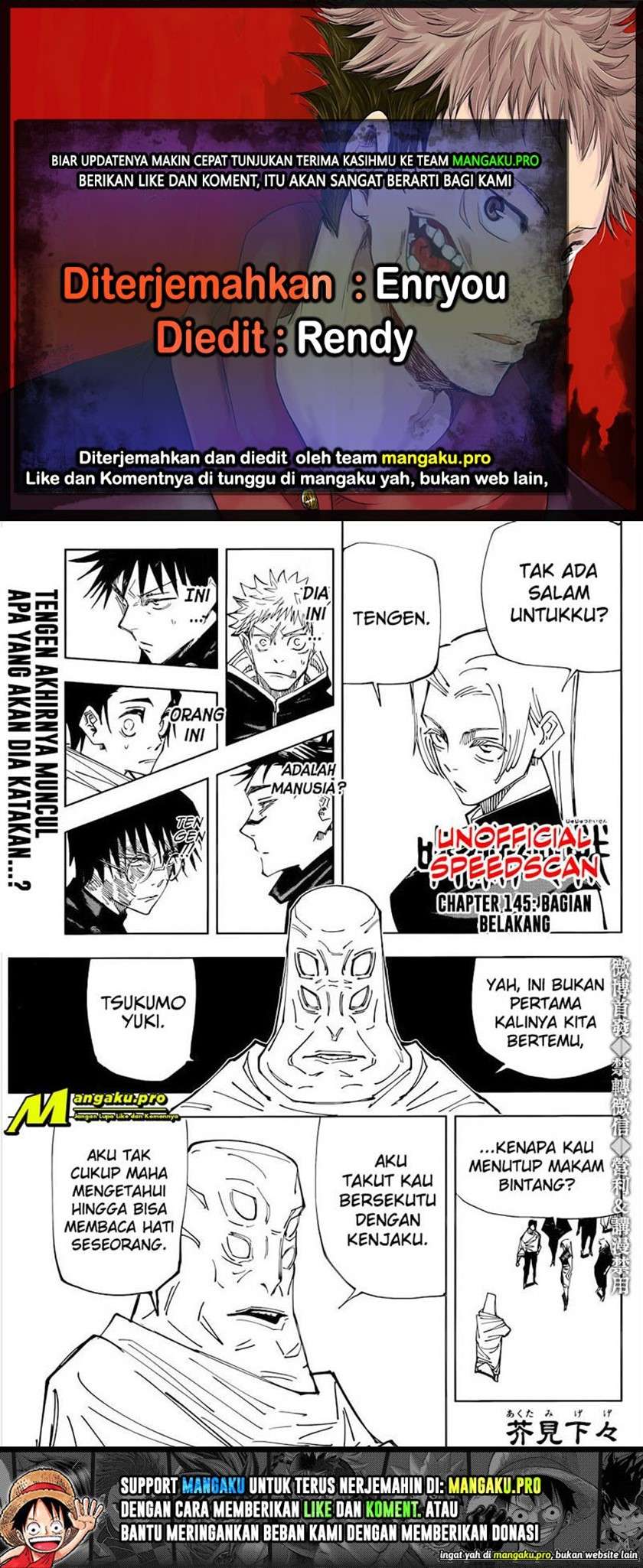 Jujutsu Kaisen Chapter 145