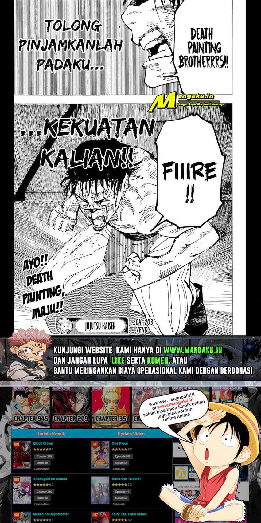 Jujutsu Kaisen Chapter 203