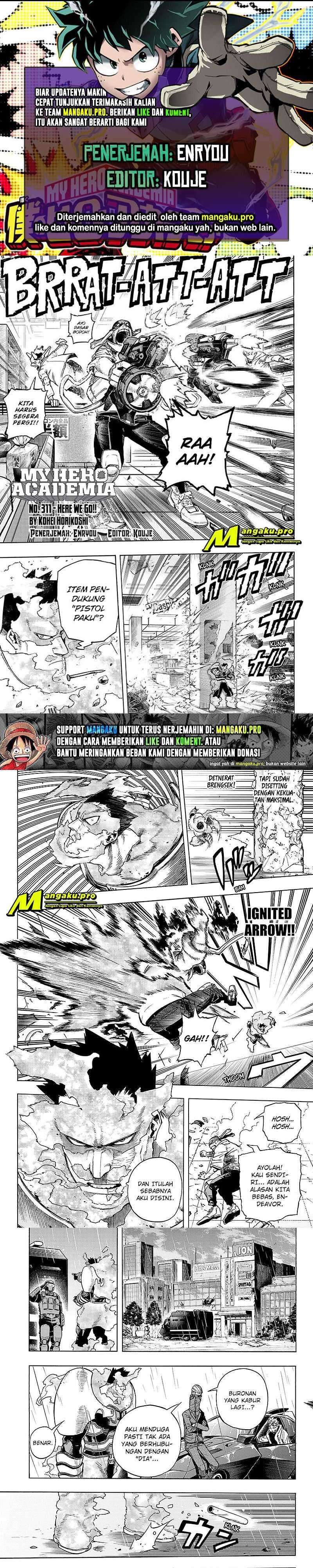 Boku No Hero Academia Chapter 311