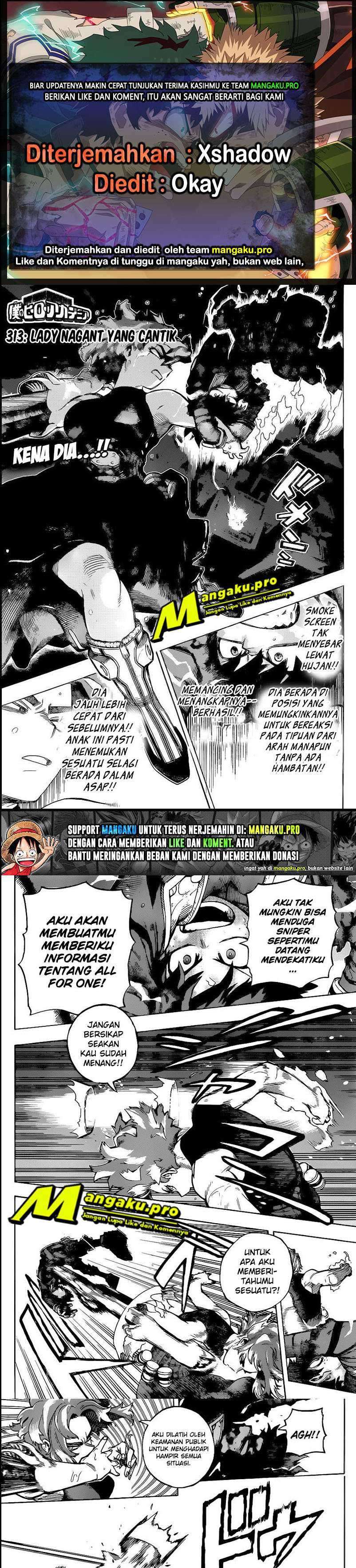 Boku No Hero Academia Chapter 314