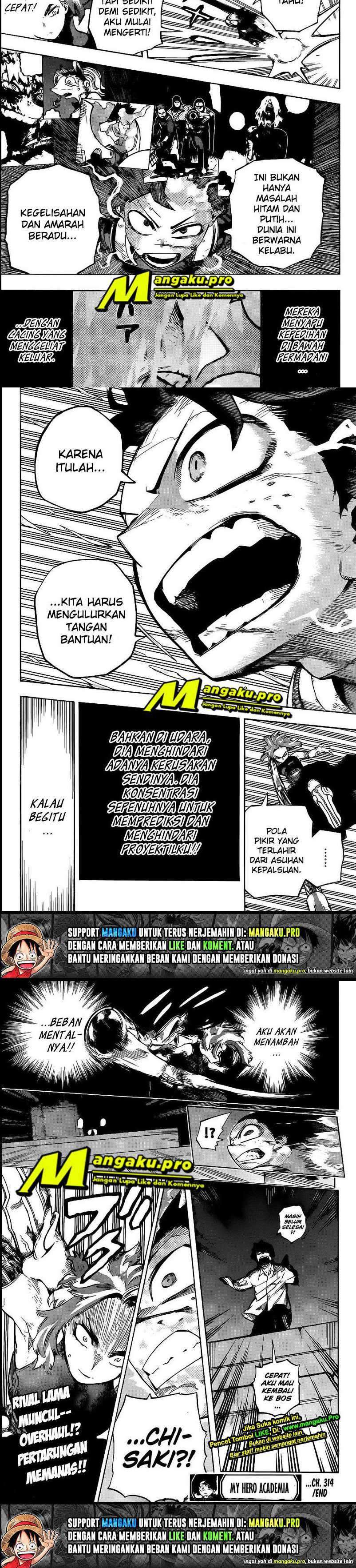 Boku No Hero Academia Chapter 314