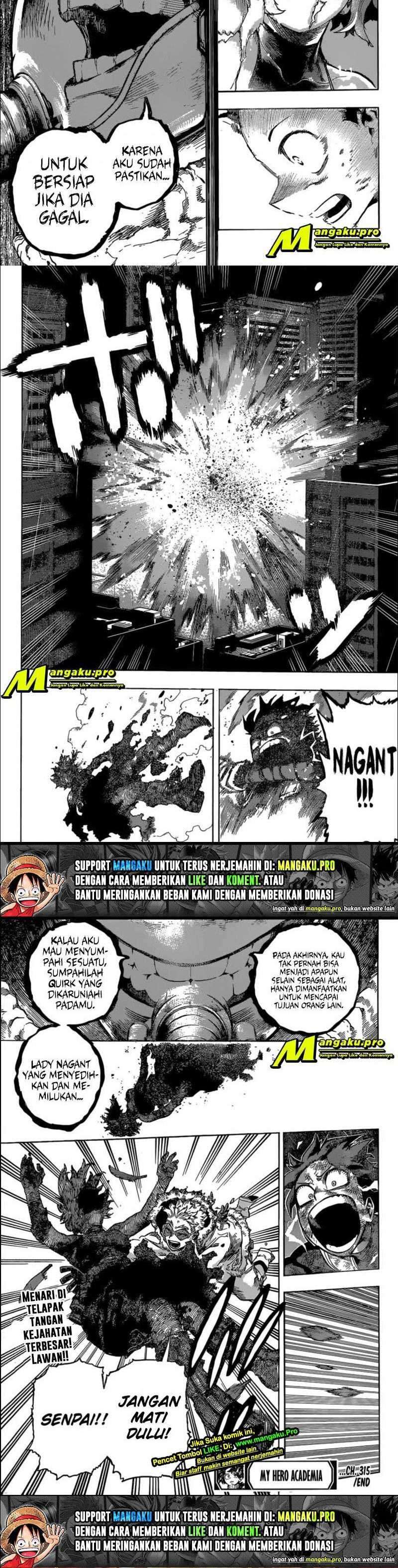 Boku No Hero Academia Chapter 315