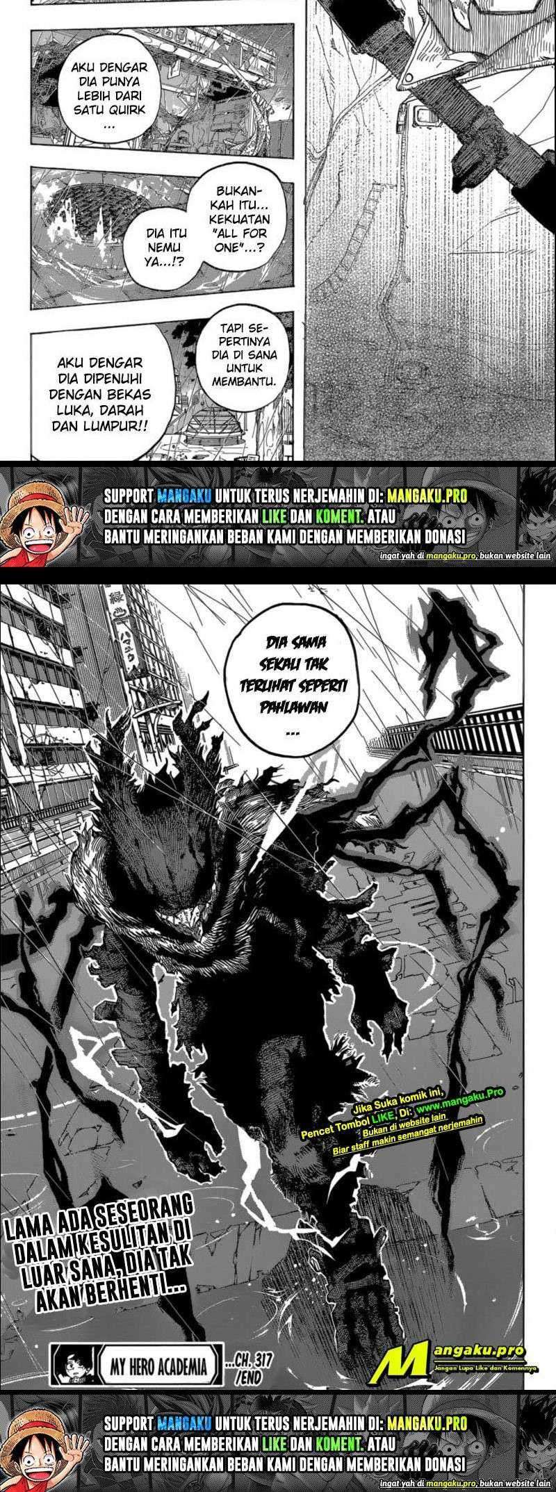 Boku No Hero Academia Chapter 317