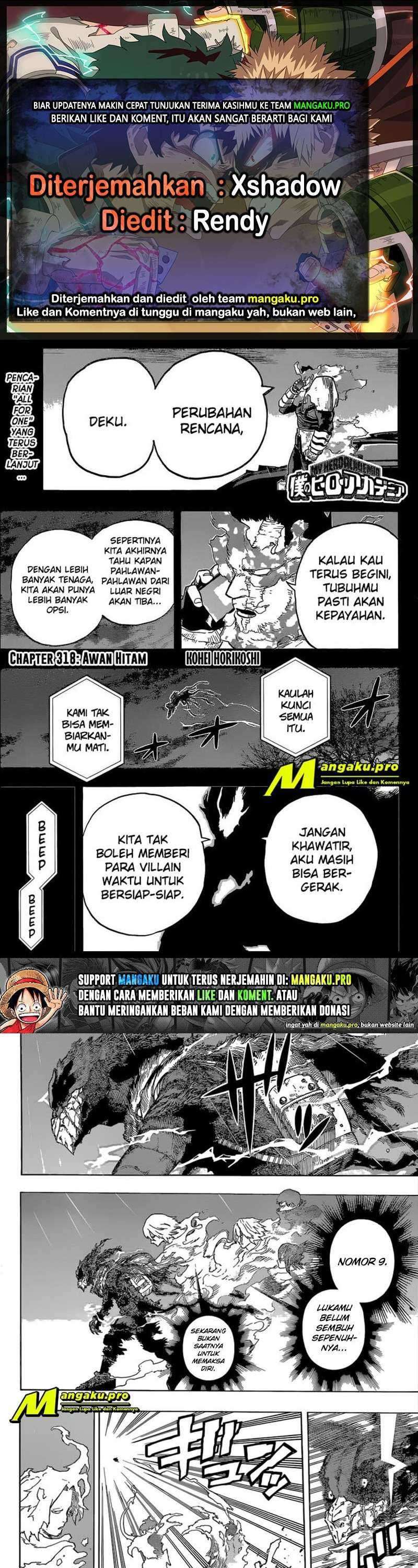 Boku No Hero Academia Chapter 318