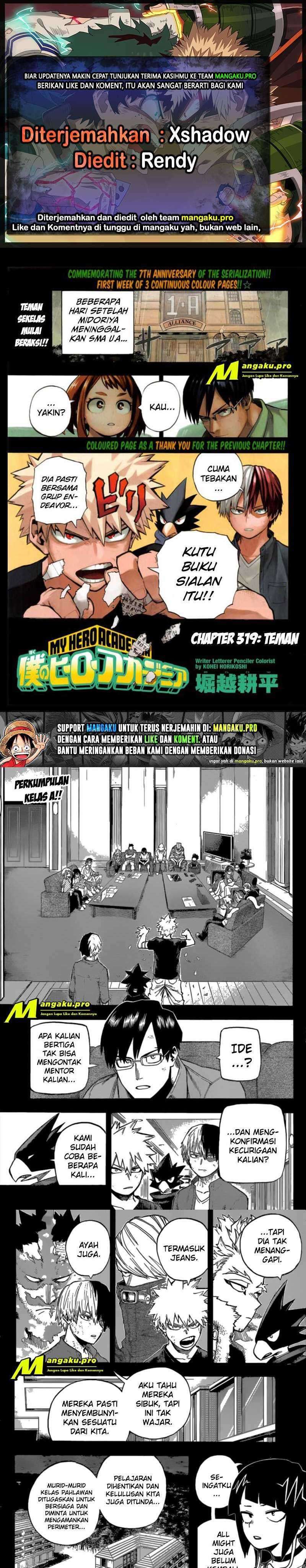 Boku No Hero Academia Chapter 319