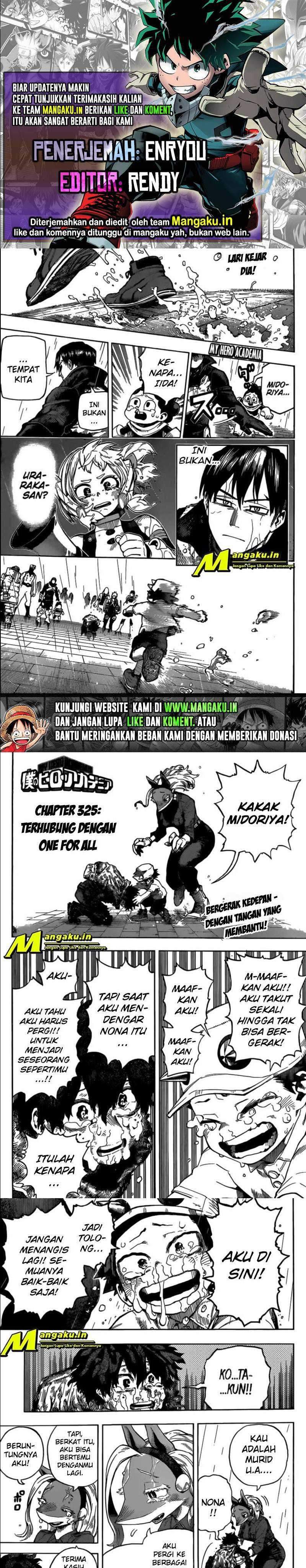 Boku No Hero Academia Chapter 325