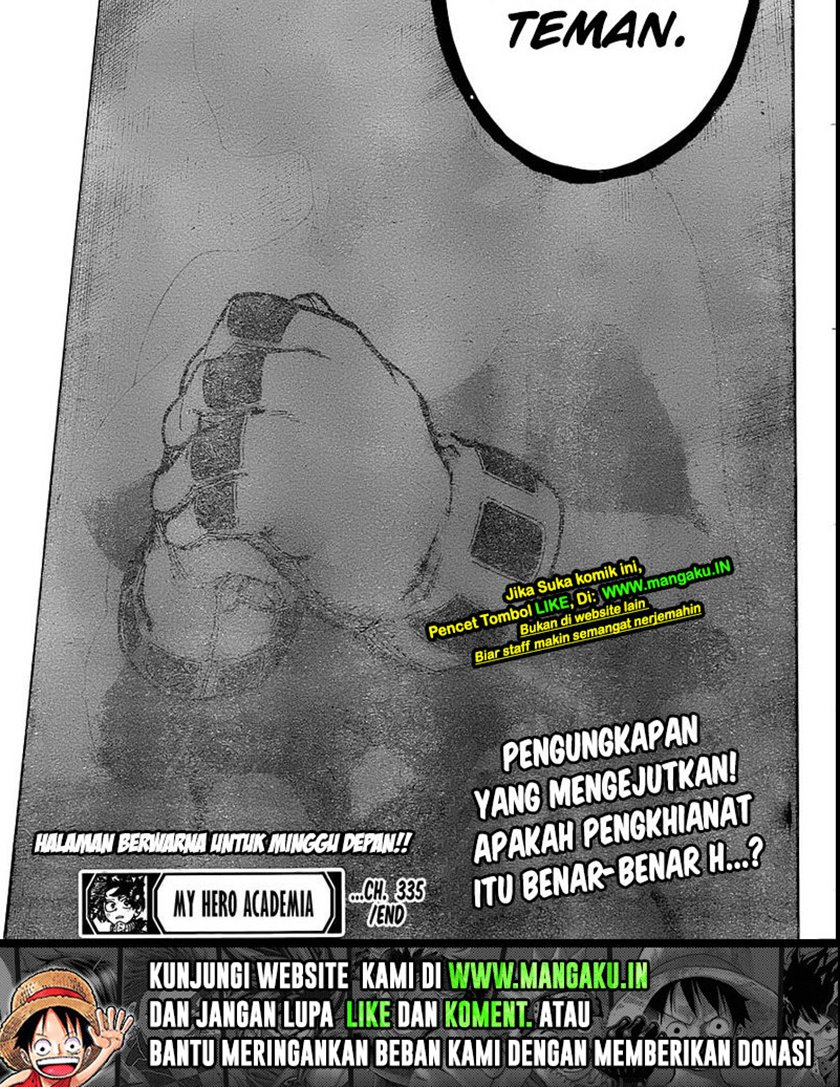 Boku No Hero Academia Chapter 335