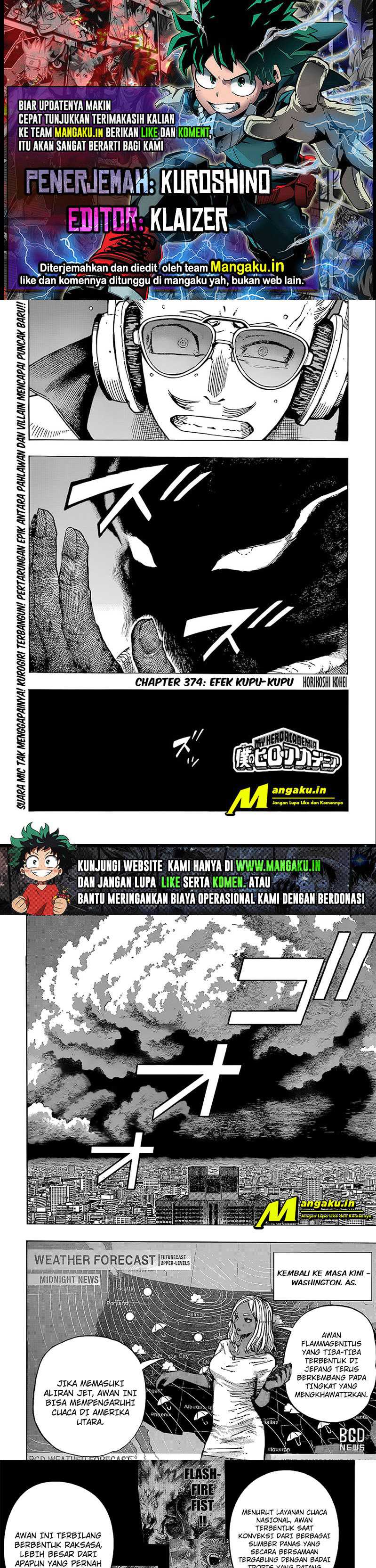 Boku No Hero Academia Chapter 374