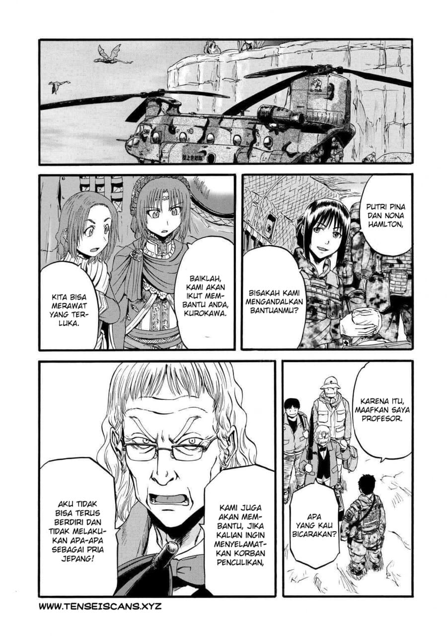 Gate Jietai Kare No Chi Nite, Kaku Tatakeri Chapter 98