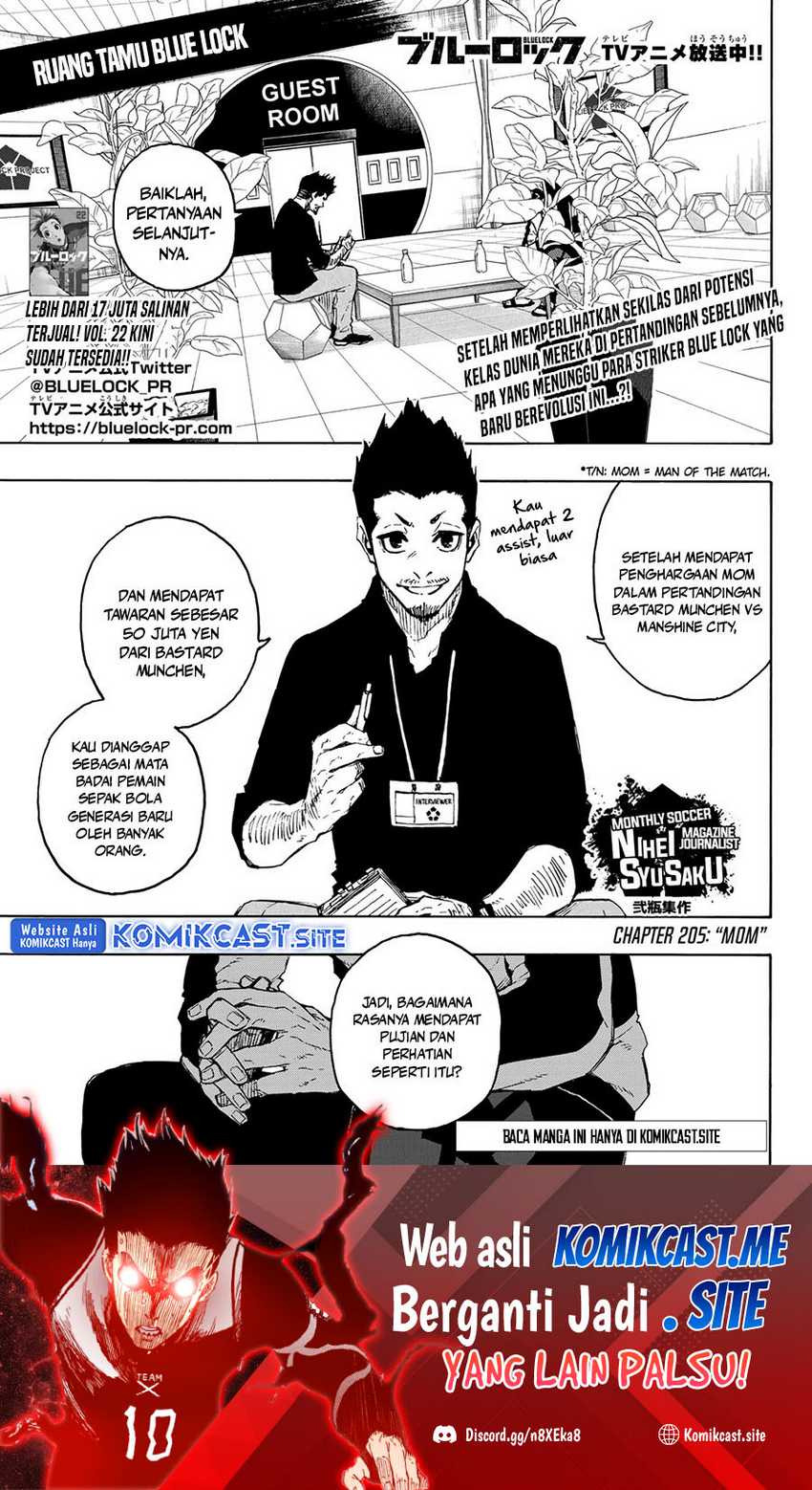 Blue Lock Chapter 205