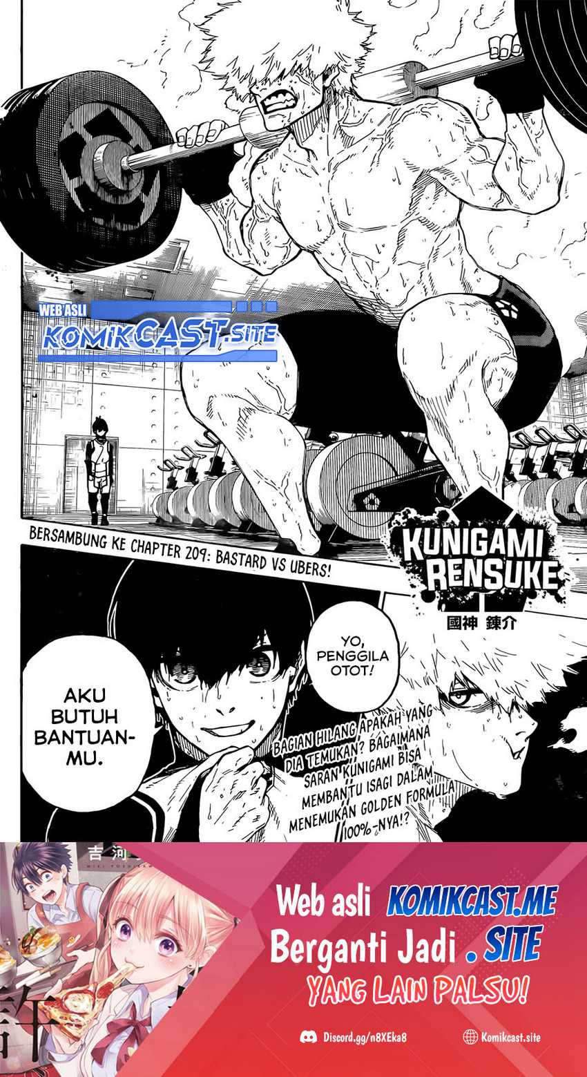 Blue Lock Chapter 208