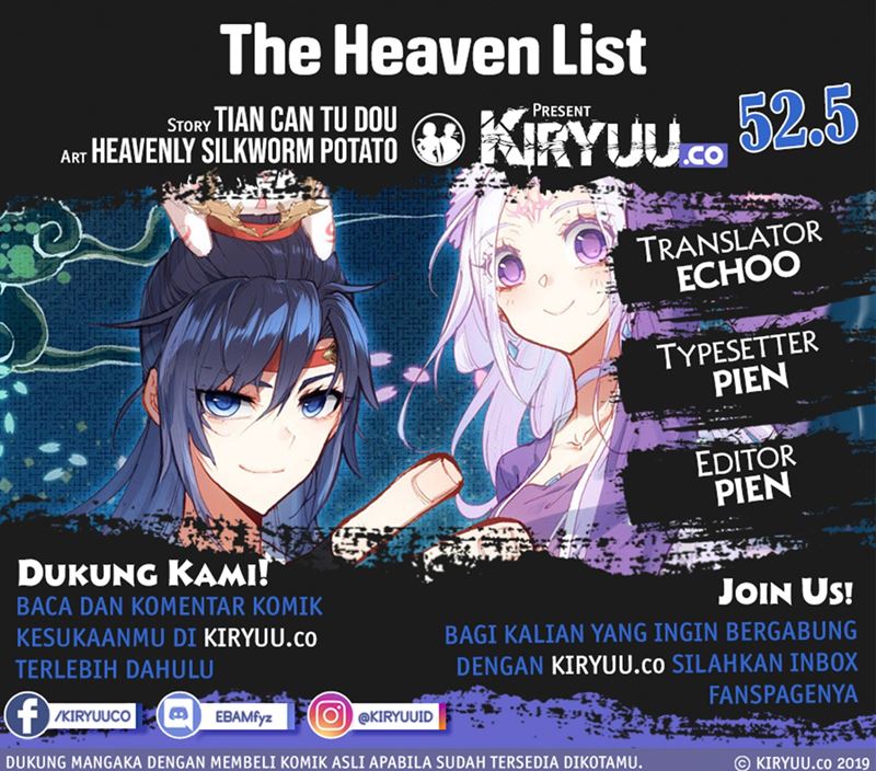 The Heaven’s List Chapter 52.5
