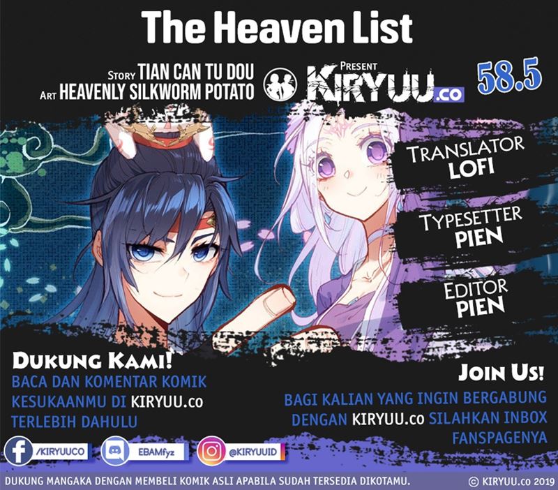 The Heaven’s List Chapter 58.5