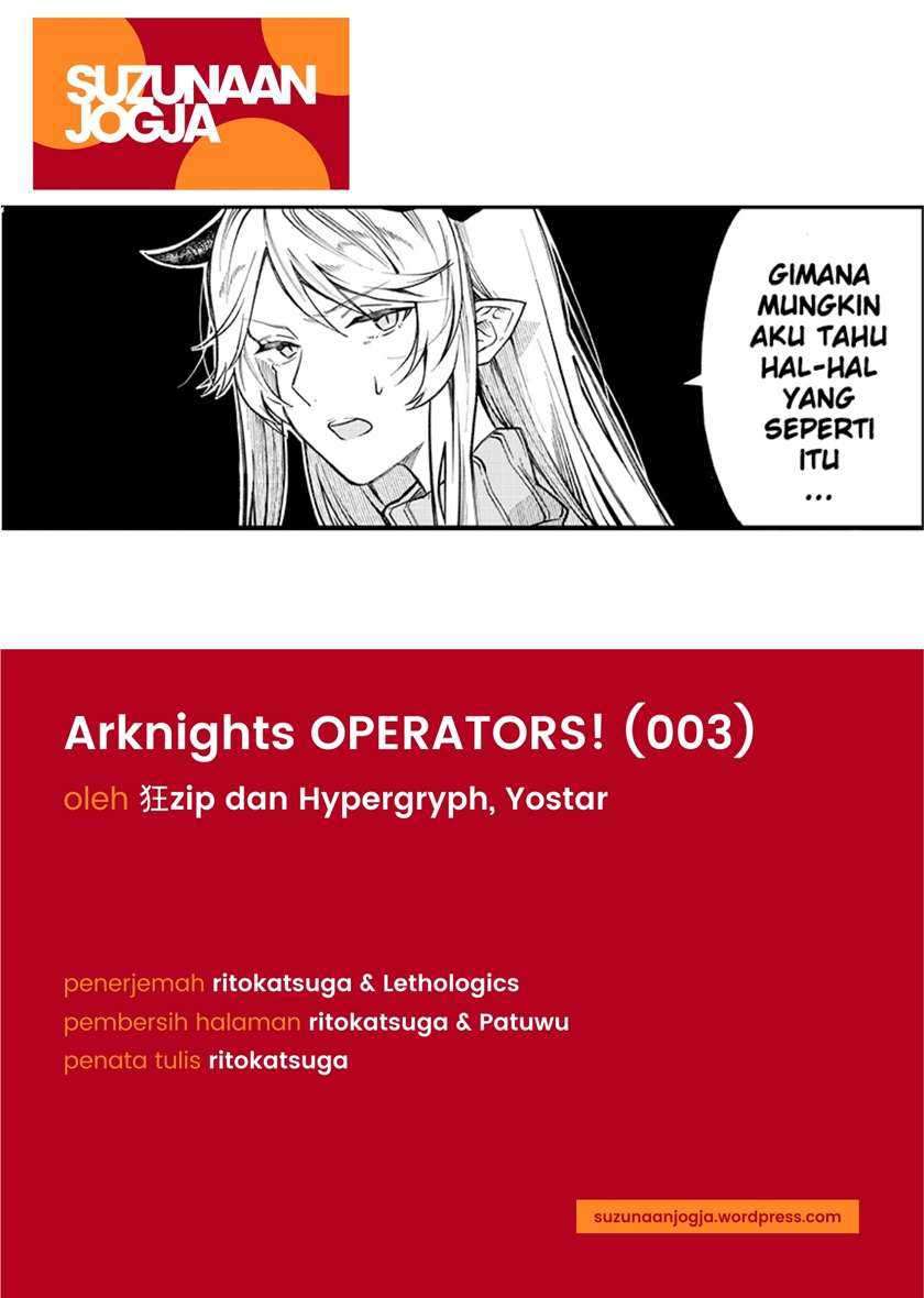 Arknights Operators! Chapter 3