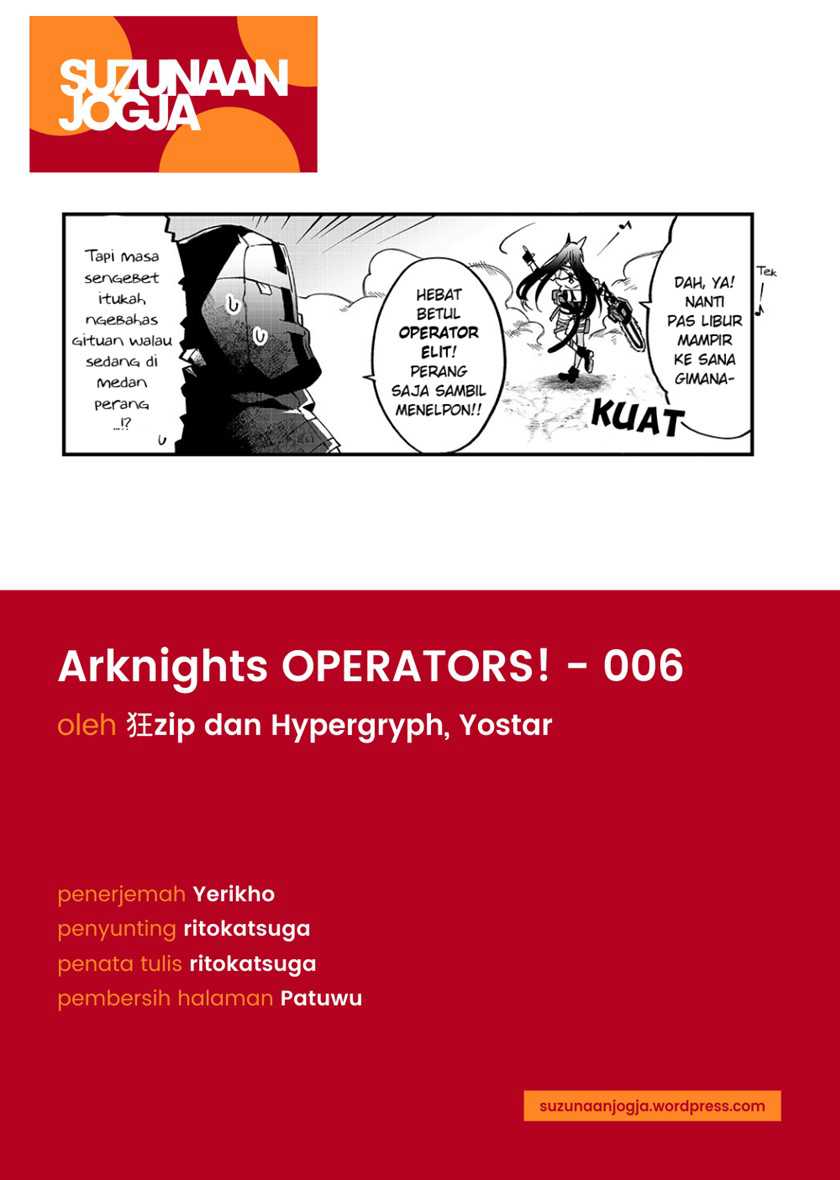 Arknights Operators! Chapter 6