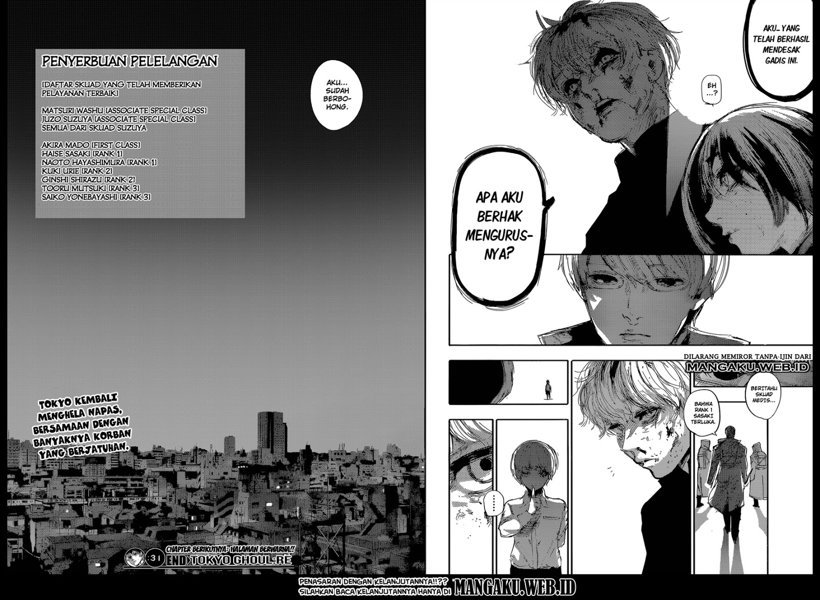 Tokyo Ghoul Re Chapter 31