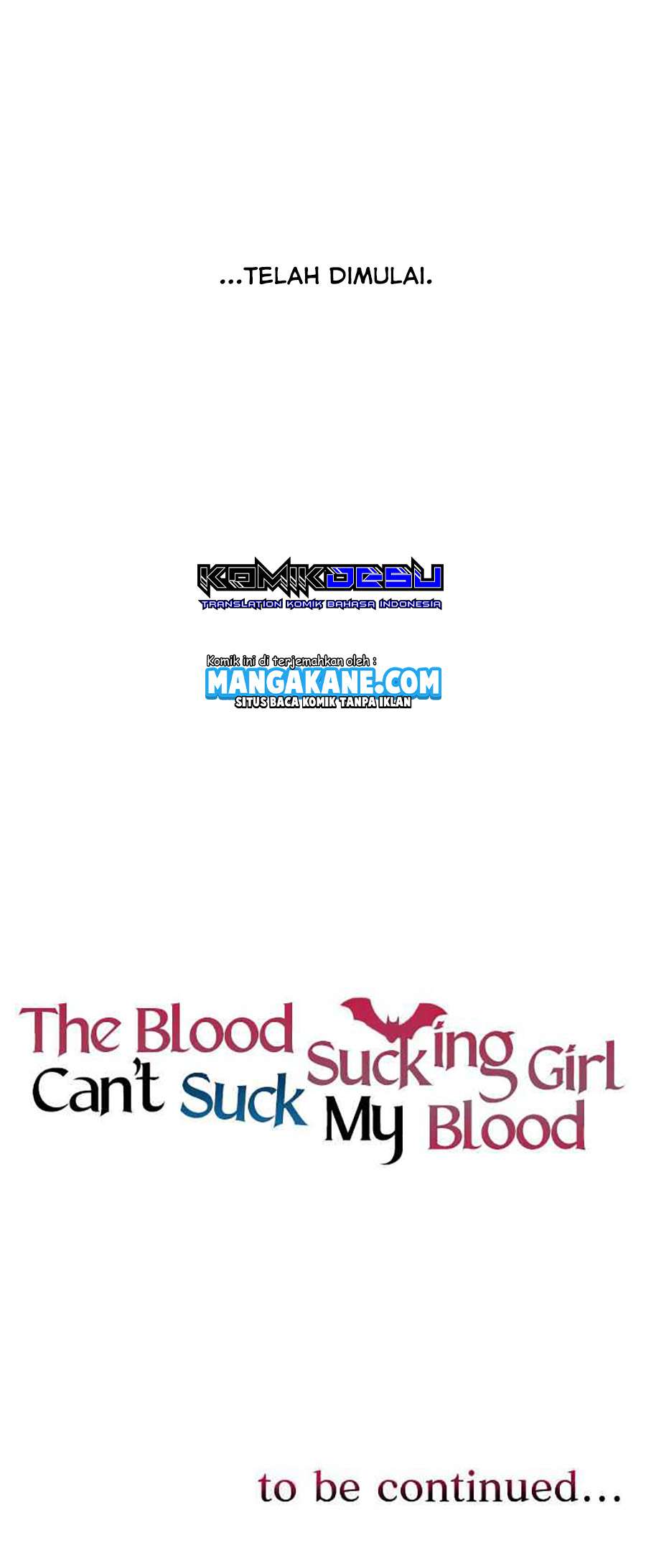 The Blood Sucking Girl Can’t Suck My Blood Chapter 1