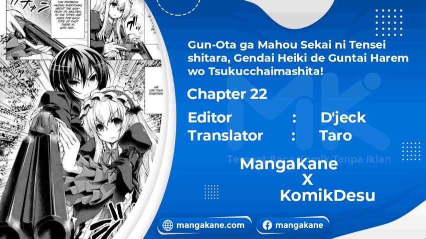 Gunota Ga Mahou Sekai Ni Tensei Shitara, Gendai Heiki De Guntai Harem O Tsukucchaimashita! Chapter 22