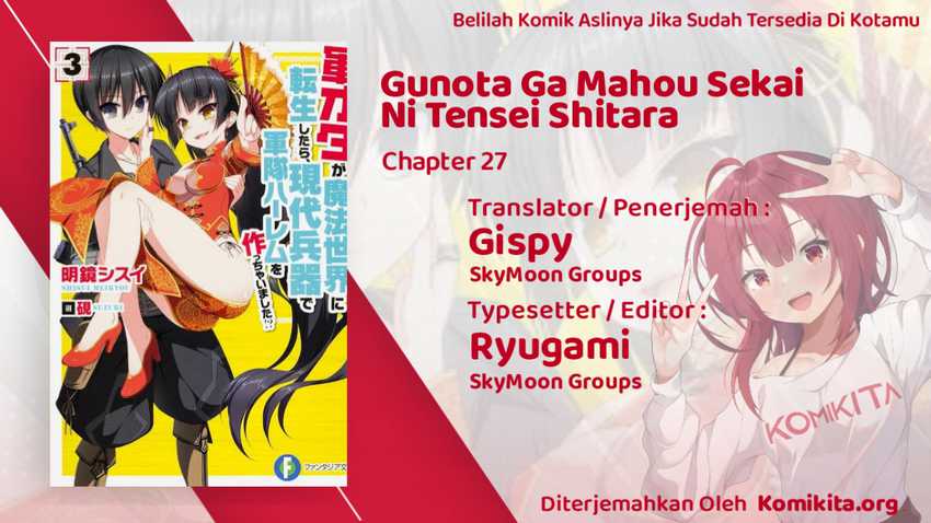 Gunota Ga Mahou Sekai Ni Tensei Shitara, Gendai Heiki De Guntai Harem O Tsukucchaimashita! Chapter 27