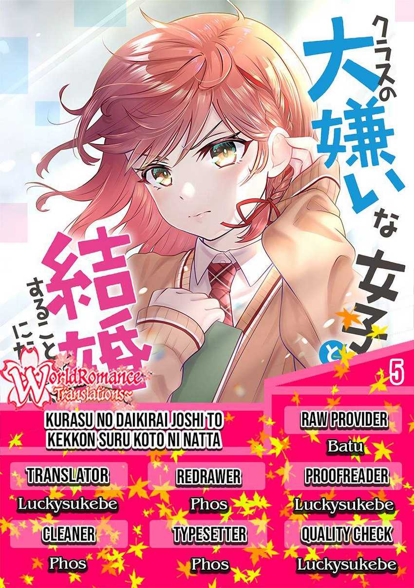 Kurasu No Daikirai Na Joshi To Kekkon Suru Koto Ni Natta Chapter 5