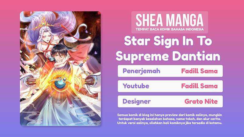 Star Sign In To Supreme Dantian Chapter 35