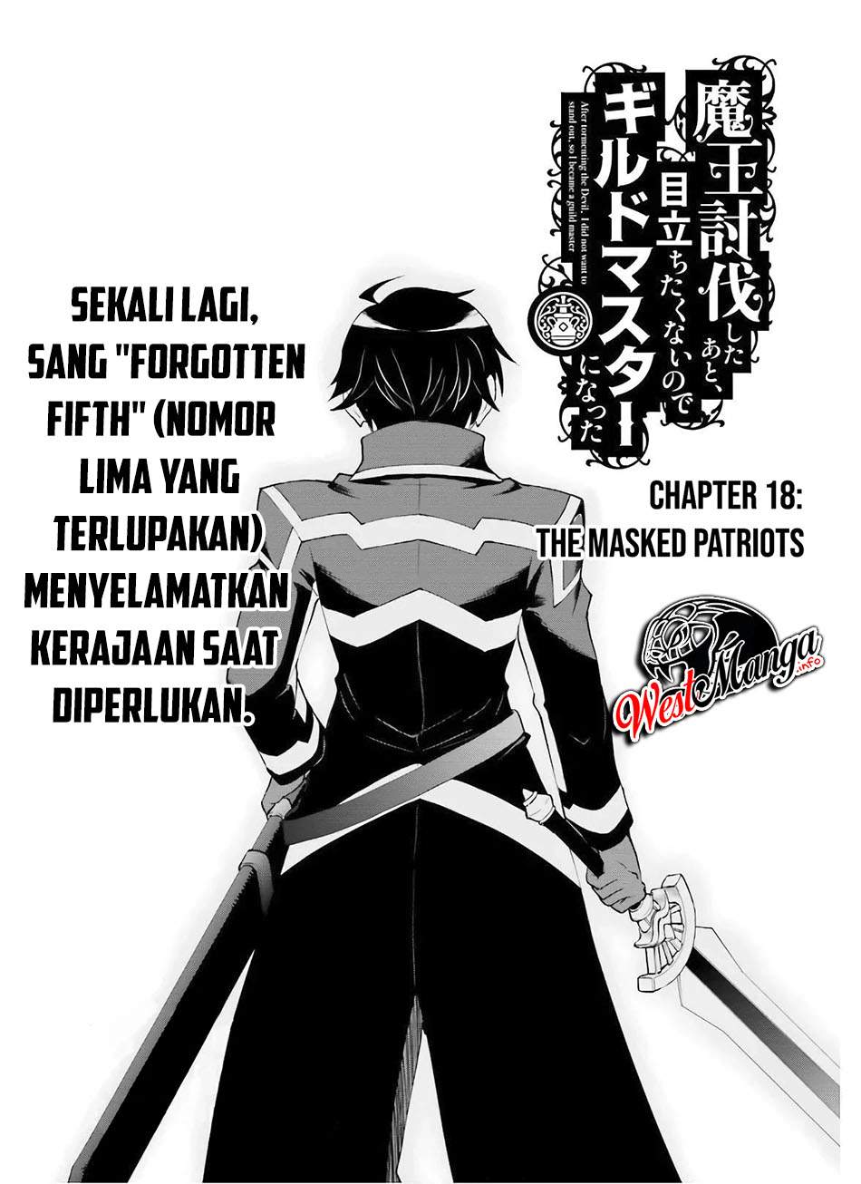 Maou Toubatsu Shita Ato, Medachitakunai Node Guild Master Ni Natta Chapter 18