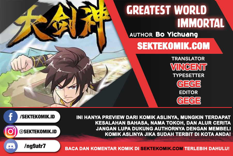 Greatest Sword Immortal Chapter 35