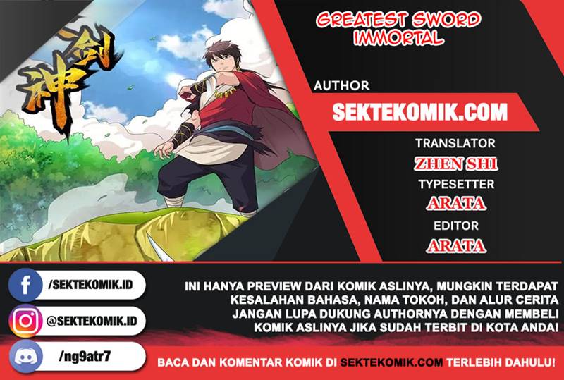 Greatest Sword Immortal Chapter 86