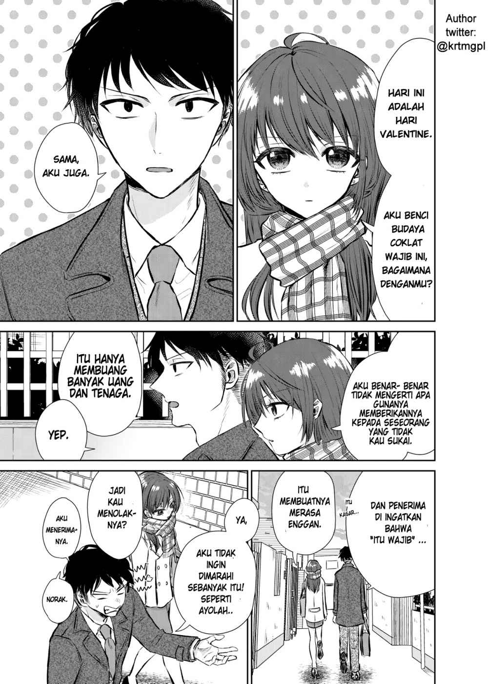A Man And A Woman Who Hate Obligatory Chocolates Chapter 0