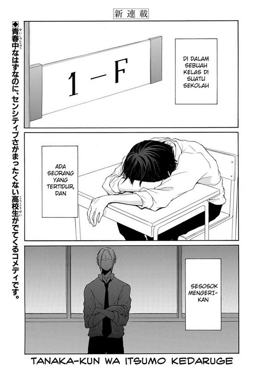 Tanaka-kun Wa Itsumo Kedaruge Chapter 1