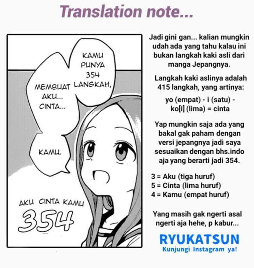 Karakai Jouzu No Takagi-san Chapter 122